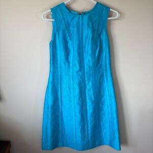 Per Se Blue Sheath Mini Dress with full metal Zipper in Back Mother of Bride